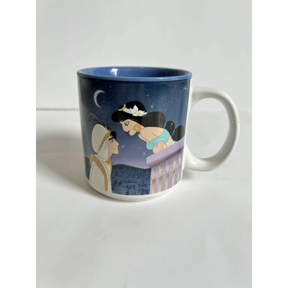 Disney ALADDIN Coffee Tea Mug Genie Princess Jasmine Collectors Cup